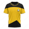 Star Trek The Next Generation Duty Uniform Yellow Suit T-Shirt