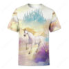 Unicorn 3D T-Shirt Heaven Sky