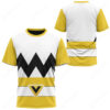 Yellow Power Rangers Lost Galaxy T-shirt ,Power Rangers T-shirt