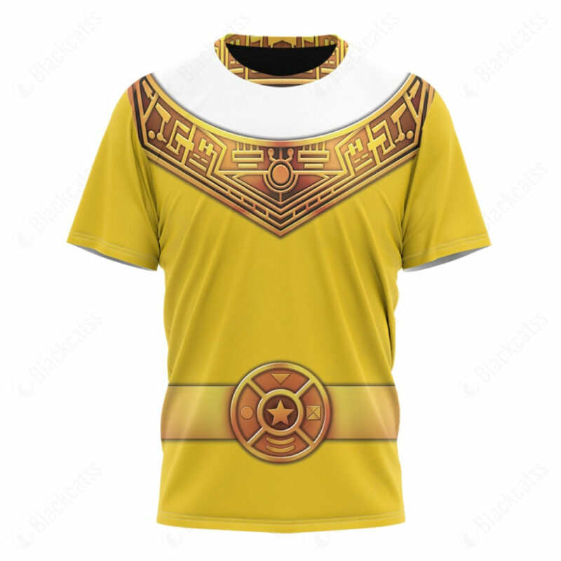 Yellow Power Rangers Zeo T-shirt ,Power Rangers T-shirt