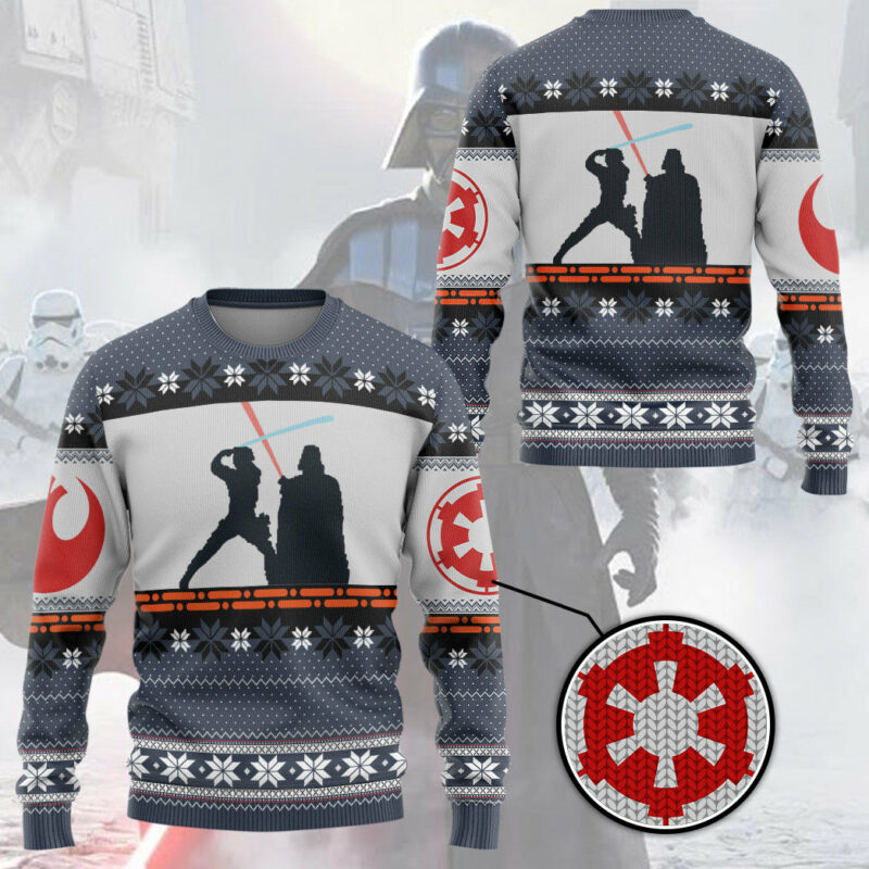 3D S.W Darth Vader Christmas Gift Ugly Sweater