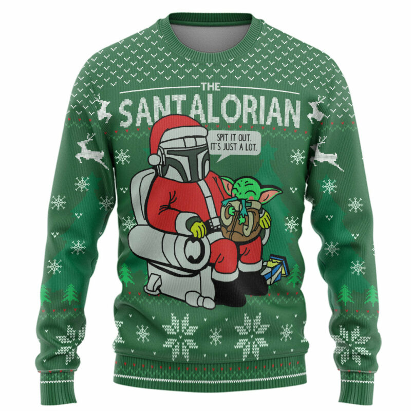 3D The Santalorian Christmas Custom Ugly Sweater