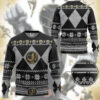 3D Mighty Morphin Black Power Ranger Custom Ugly Christmas Sweater