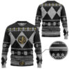 3D Mighty Morphin Black Power Ranger Custom Ugly Christmas Sweater