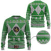 3D Mighty Morphin Green Power Ranger Custom Ugly Christmas Sweater