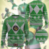 3D Mighty Morphin Green Power Ranger Custom Ugly Christmas Sweater