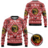 3D Mighty Morphin Red Power Ranger Custom Ugly Christmas Sweater