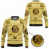 3D Mighty Morphin Yellow Power Ranger Custom Ugly Christmas Sweater