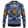 3D Mighty Morphin Blue Power Ranger Custom Ugly Christmas Sweater