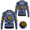 3D Mighty Morphin Blue Power Ranger Custom Ugly Christmas Sweater