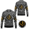 3D Mighty Morphin Black Power Ranger Custom Ugly Christmas Sweater