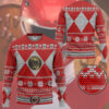 3D Mighty Morphin Red Power Ranger Ugly Christmas Sweater