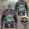 3D SW Yoda Baby Ugly Christmas Custom Ugly Sweater