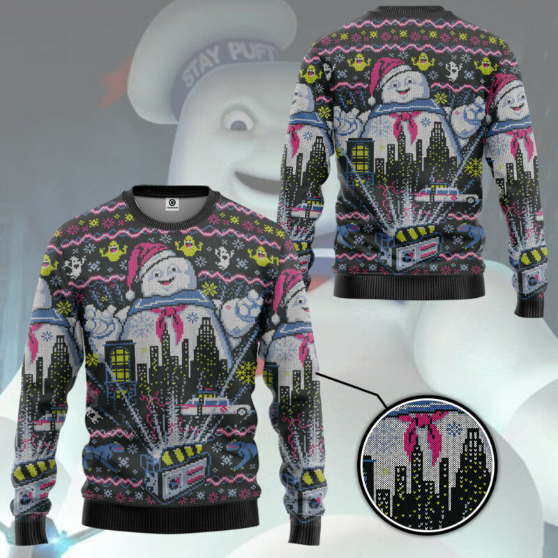 3D There Is No Santa, Only Zuul Ugly Christmas Ugly Sweater