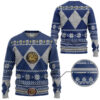 3D Mighty Morphin Blue Power Ranger Custom Ugly Christmas Sweater