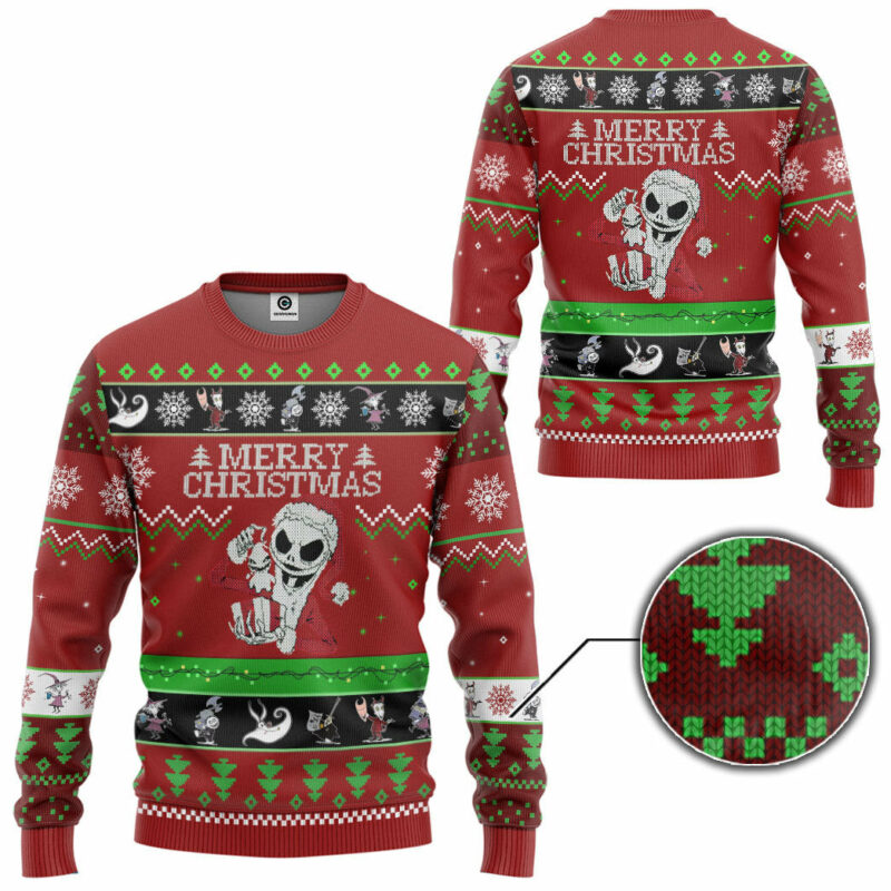 3D Nightmare Before Christmas Jack Skellington Ugly Sweater