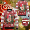 3D Golden Retriever Dog Ugly Christmas Sweater