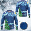 3D Van Gogh Starry Night Custom Ugly Christmas Sweater