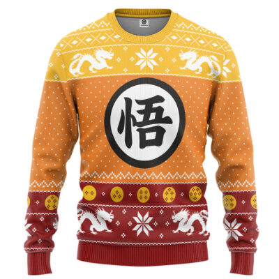 3D Dragon Ball Z Goku Ugly Christmas Custom Ugly Sweater