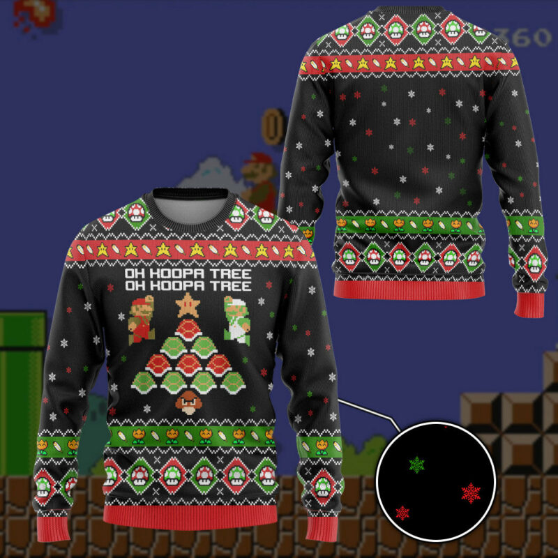 3D Mario Koopa Tree Custom Ugly Christmas Sweater