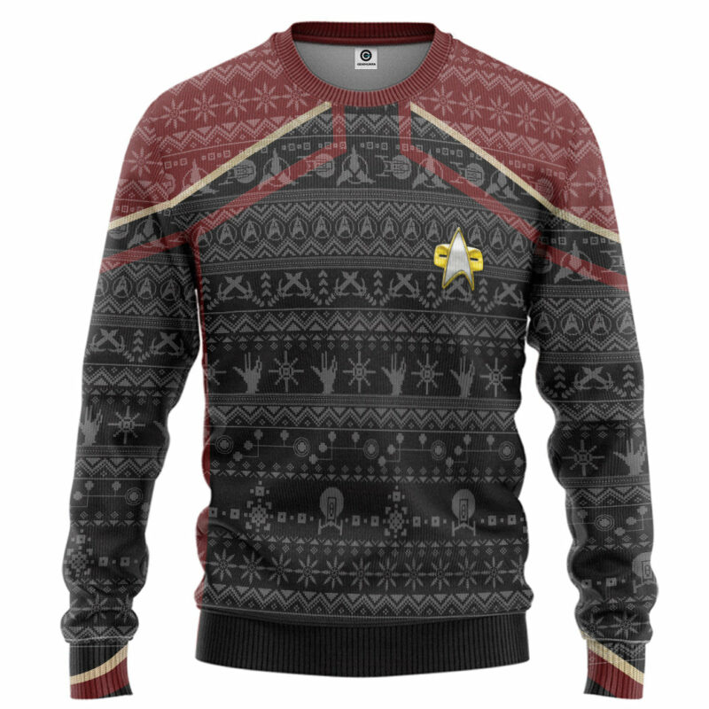 3D S.T Picard 2020 Red Ugly Christmas Ugly Sweater