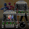 3D Mighty Morphin Power Rangers Christmas Custom Ugly Sweater