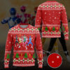 3D Mighty Morphin Power Rangers Christmas Custom Ugly Sweater