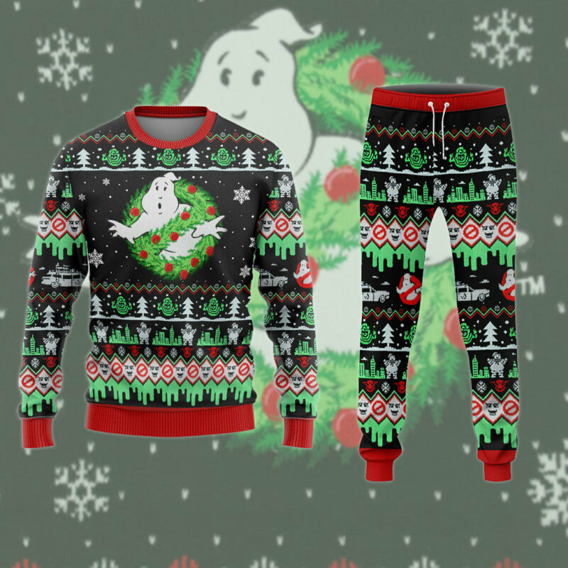 3D Ghostbuster Christmas Edition Custom Ugly Sweater