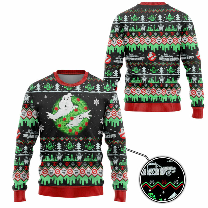 3D Ghostbuster Christmas Edition Custom Ugly Sweater