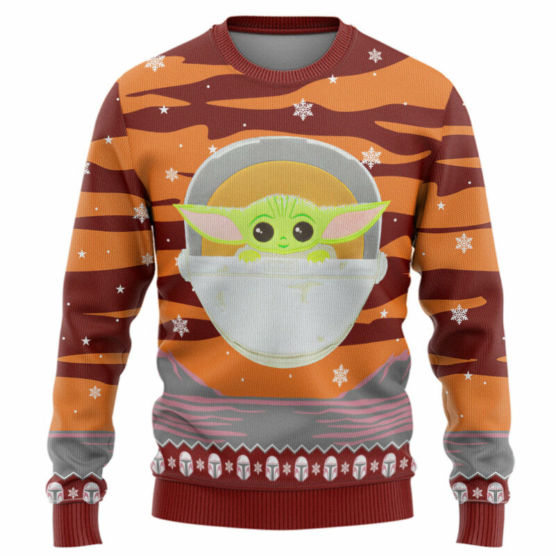 3D SW Baby Yoda Ugly Christmas Edition Custom Ugly Sweater