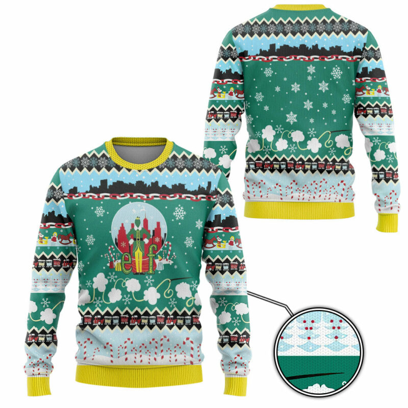 3D Buddy The ELF Christmas Edition Ugly Sweater