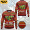 3D Raphael TMNT Ugly Christmas New Style Custom Name Ugly Sweater