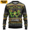 3D Michelangelo Mike TMNT Ugly Christmas New Style Custom Name Ugly Sweater