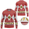 3D Mighty Morphin Red Ranger Christmas Custom Ugly Sweater