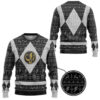 3D Power Ranger Mighty Morphin Black Power Ranger Ugly Christmas Limited Edition Custom Ugly Sweater