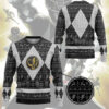 3D Power Ranger Mighty Morphin Black Power Ranger Ugly Christmas Limited Edition Custom Ugly Sweater