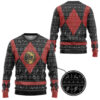 3D Power Ranger Mighty Morphin Red Power Ranger Ugly Christmas Limited Edition Custom Ugly Sweater