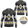 3D Mighty Morphin Black Ranger Christmas Custom Ugly Sweater