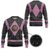 3D Power Ranger Mighty Morphin Pink Power Ranger Ugly Christmas Limited Edition Custom Ugly Sweater