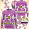 3D Mighty Morphin Pink Ranger Christmas Custom Ugly Sweater