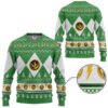 3D Mighty Morphin Green Ranger Christmas Custom Ugly Sweater