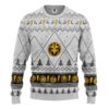 3D Mighty Morphin White Ranger Christmas Custom Ugly Sweater