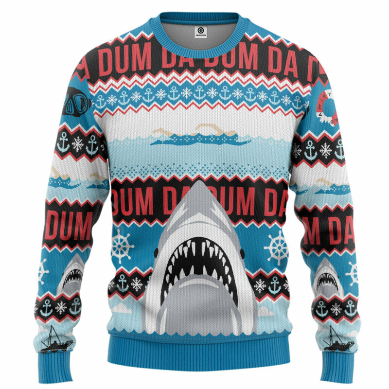 3D DA DUM Ugly Christmas Custom Ugly Sweater