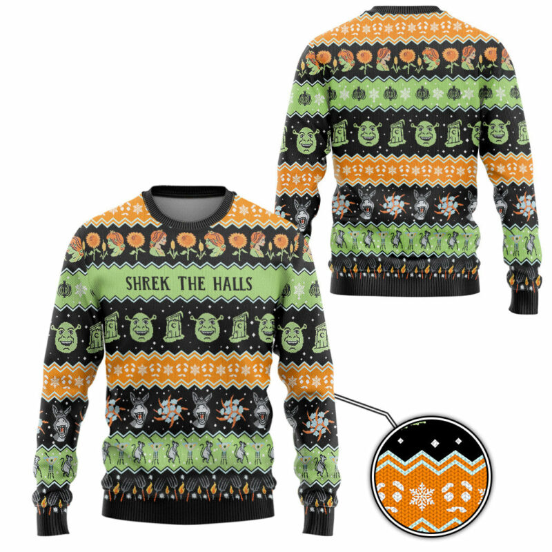 3D Shrek Ugly Christmas Custom Ugly Sweater