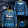 3D H.P Would Rather Be At Hogwarts Ugly Christmas Custom Ugly Sweater