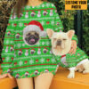 3D Dog Pet Christmas Custom Photo Ugly Sweater