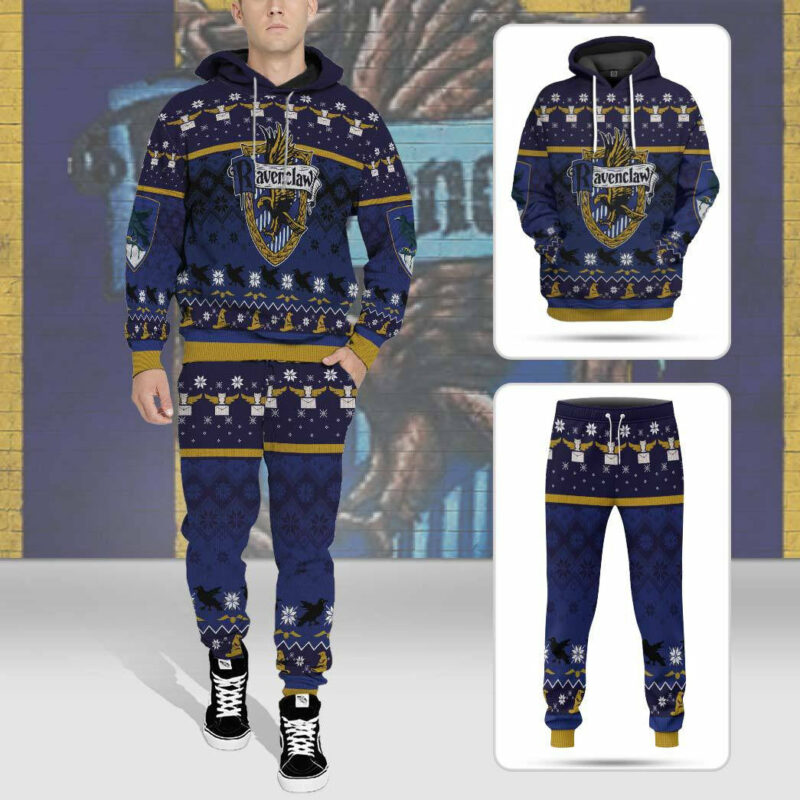 3D H.P Ravenclaw Ugly Christmas Ver 1 Custom Ugly Sweater