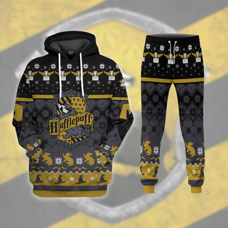 3D H.P Hufflepuff Ugly Christmas Ver 1 Custom Ugly Sweater