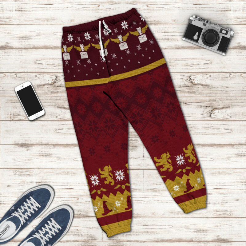 3D H.P Gryffindor Ugly Christmas Ver 1 Custom Ugly Sweater