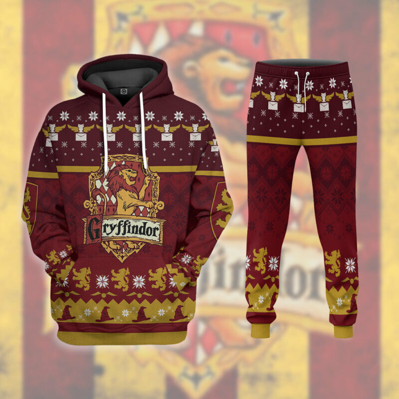 3D H.P Gryffindor Ugly Christmas Ver 1 Custom Ugly Sweater